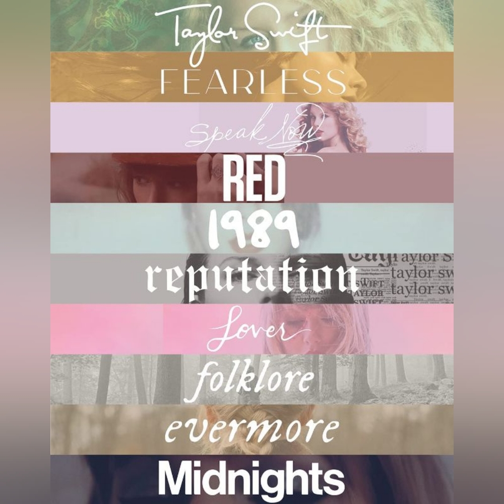 TAYLOR SWIFT ERAS MUSIC COVER POSTER LIMITED EDITION SIZE 10 X 8 IN!!!